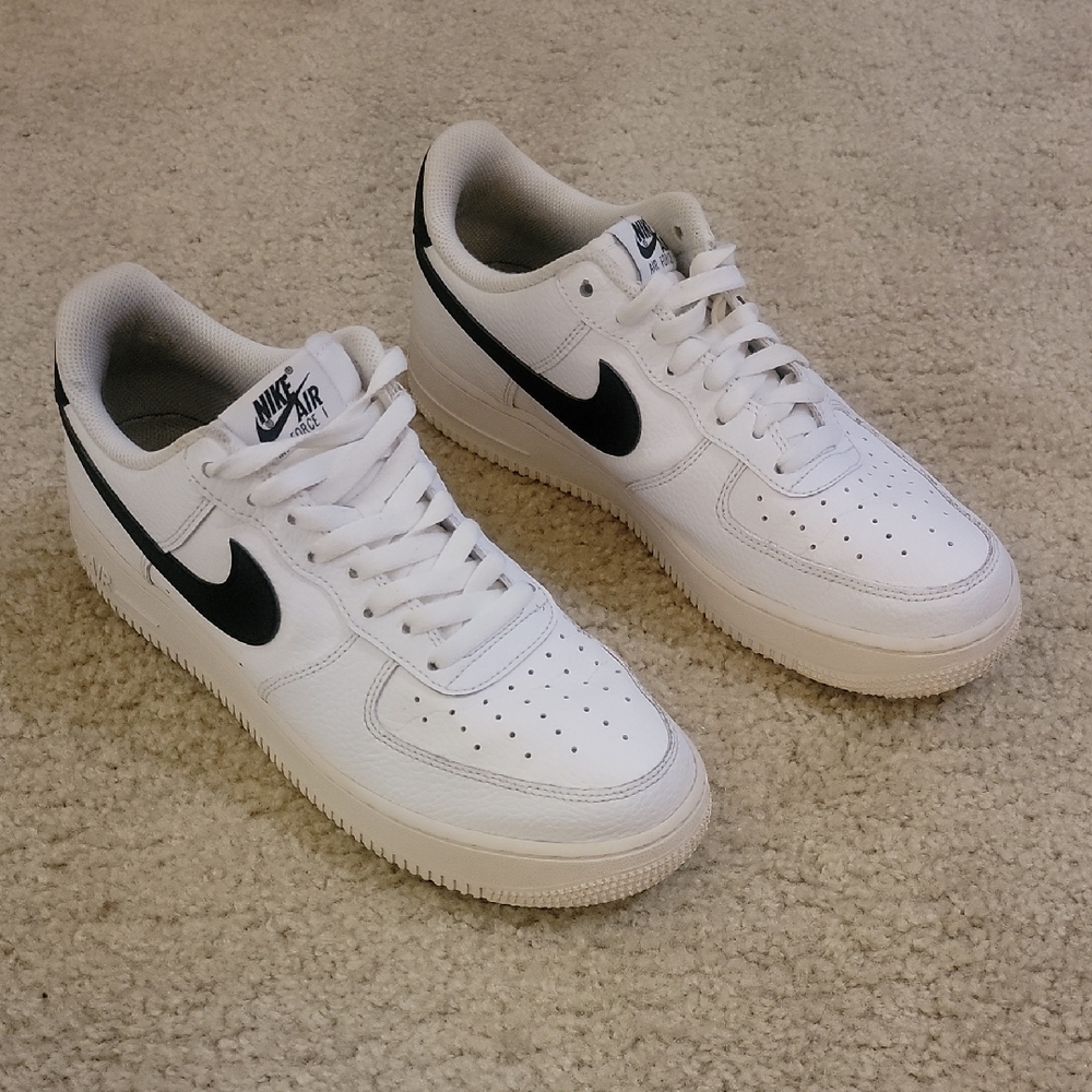 Nike Air Force 1 - Men's White and Black Classic Sneakers